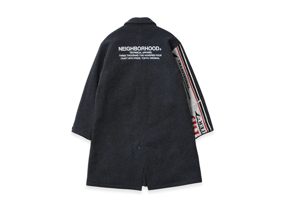 ネイバーフッド ウールコート Mod "ブラック"