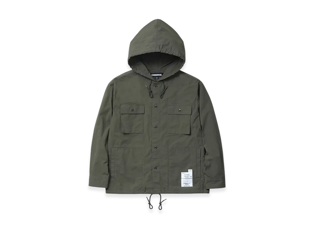 NEIGHBORHOOD Hooded Shirt LS "Olive Drab"