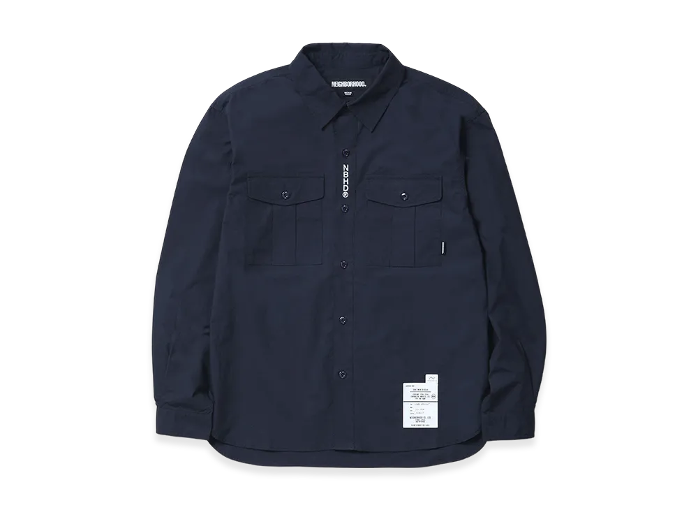 NEIGHBORHOOD Officer Shirt LS "Navy"