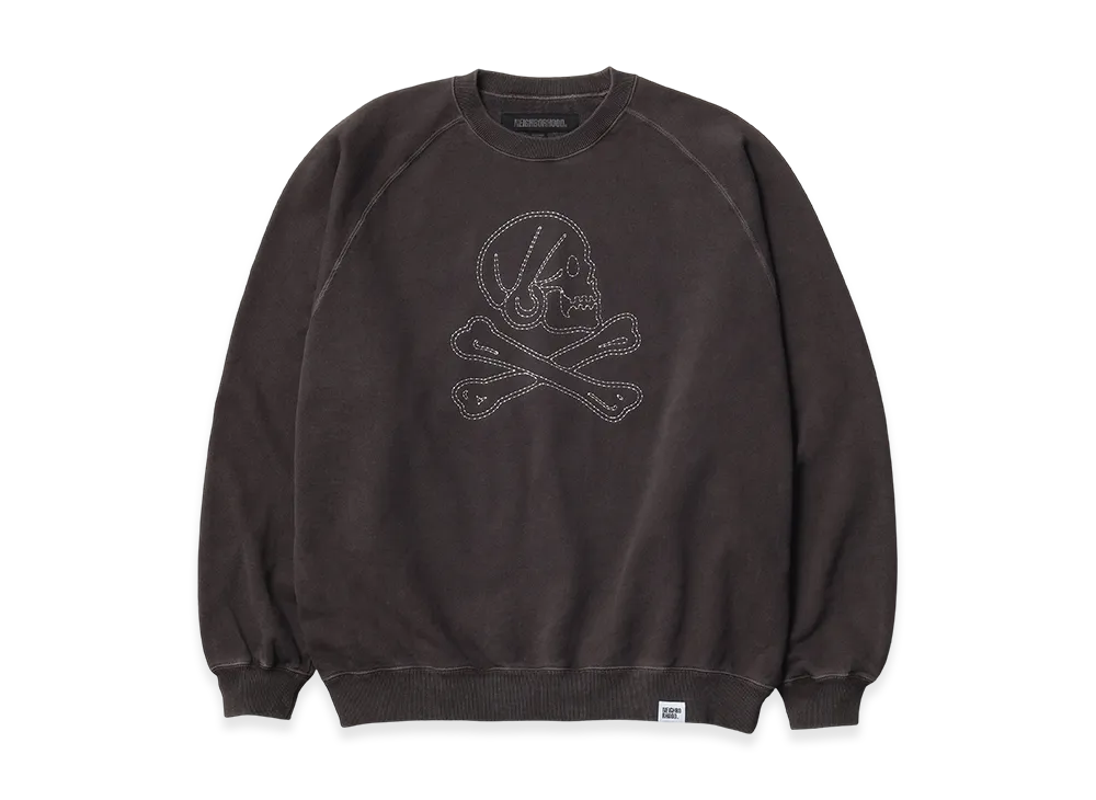 NEIGHBORHOOD Pigment Dyed Sweat Shirt LS "Brown"