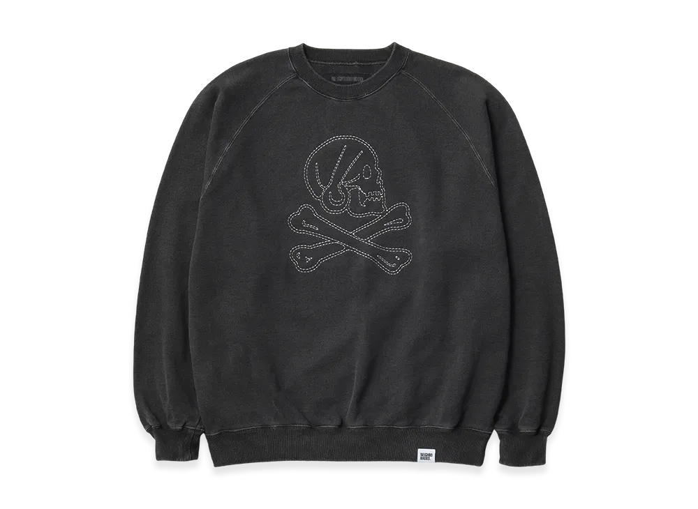 NEIGHBORHOOD Pigment Dyed Sweat Shirt LS "Black"