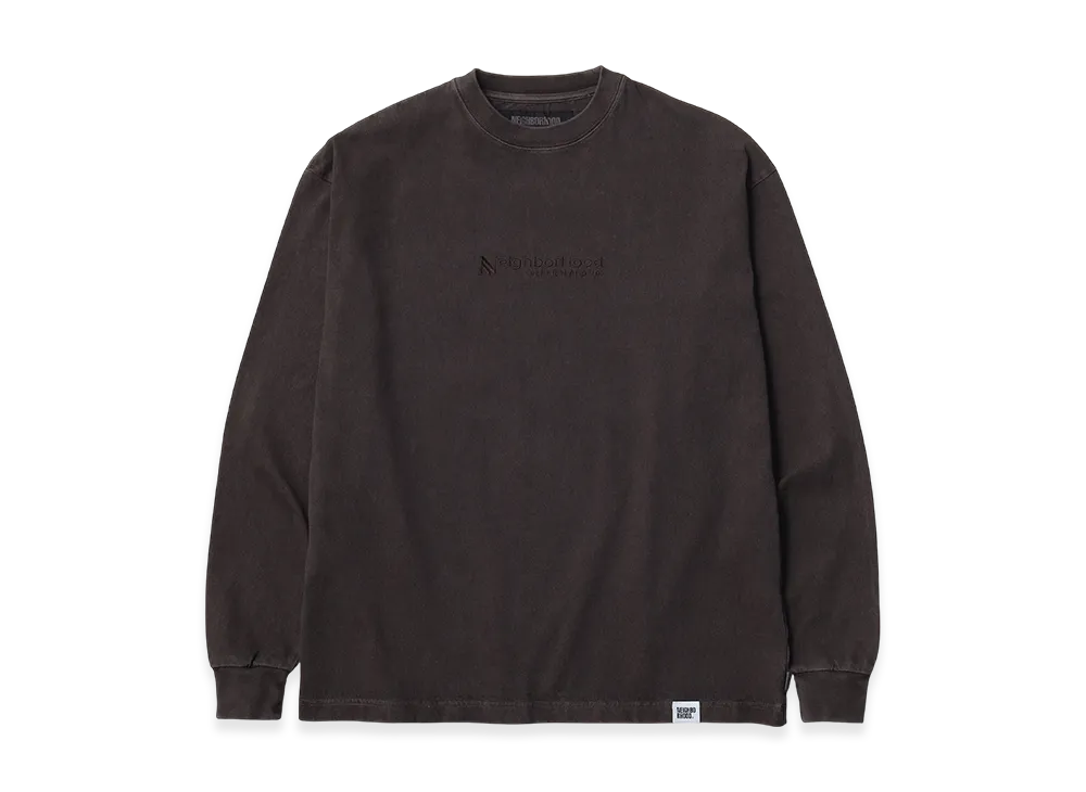 NEIGHBORHOOD Pigment Dyed Crewneck LS "Brown"