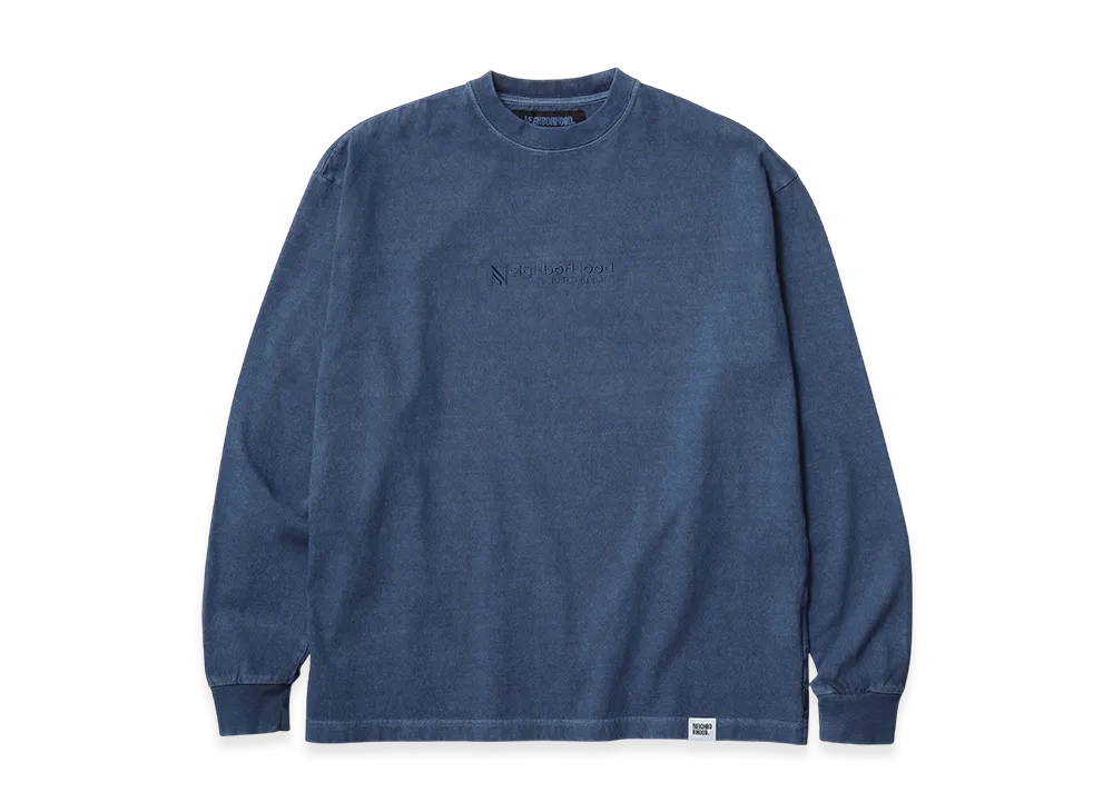 NEIGHBORHOOD Pigment Dyed Crewneck LS "Navy"