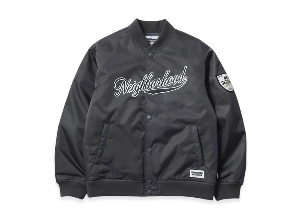 NEIGHBORHOOD Ot. Baseball Jacket "Charcoal"