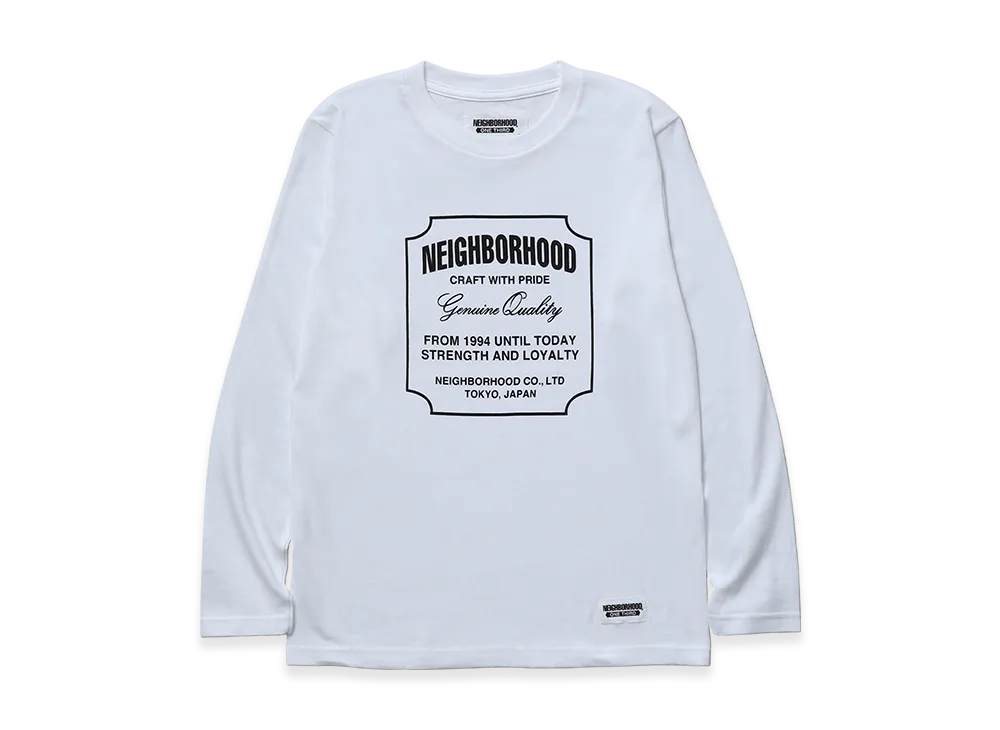NEIGHBORHOOD Ot. Tee LS-6 "White"