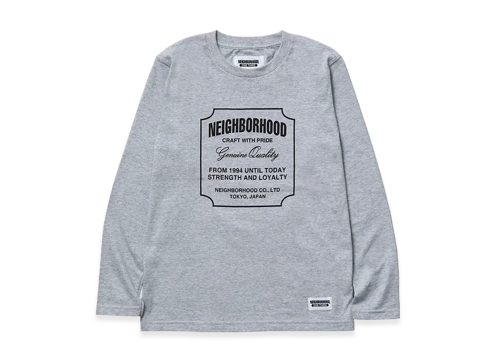 NEIGHBORHOOD Ot. Tee LS-6 "Gray"