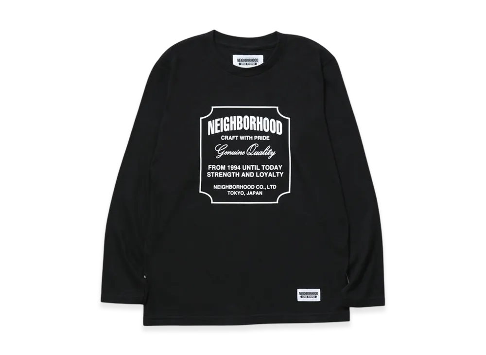 NEIGHBORHOOD Ot. Tee LS-6 "Black"