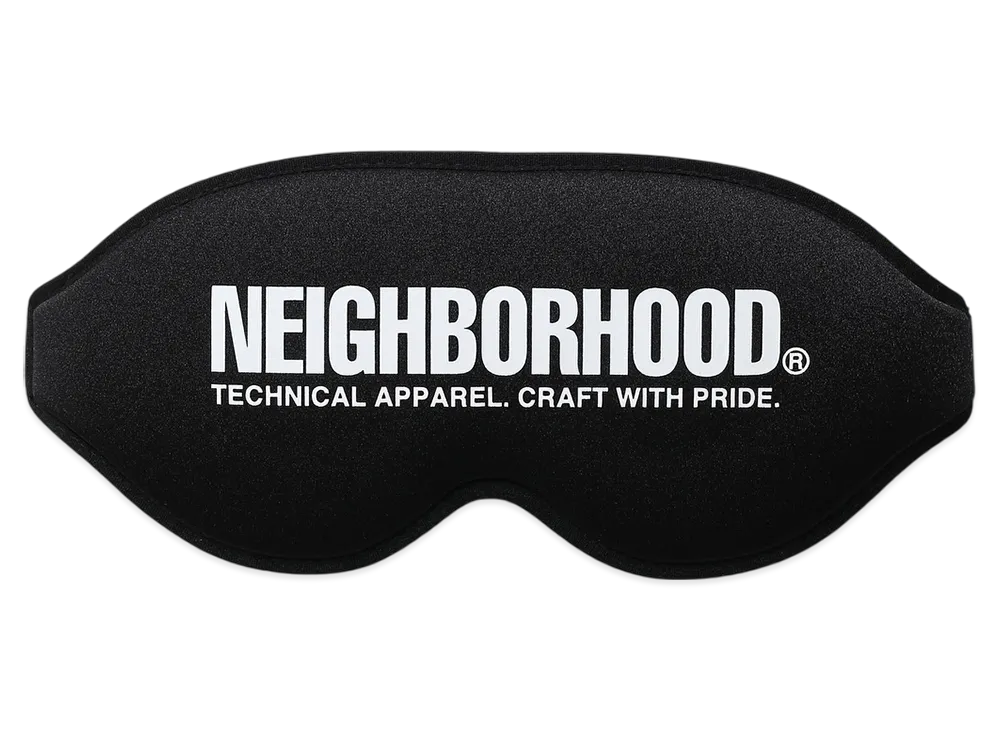NEIGHBORHOOD x Fukuoka International Airport Eye Mask "Black"