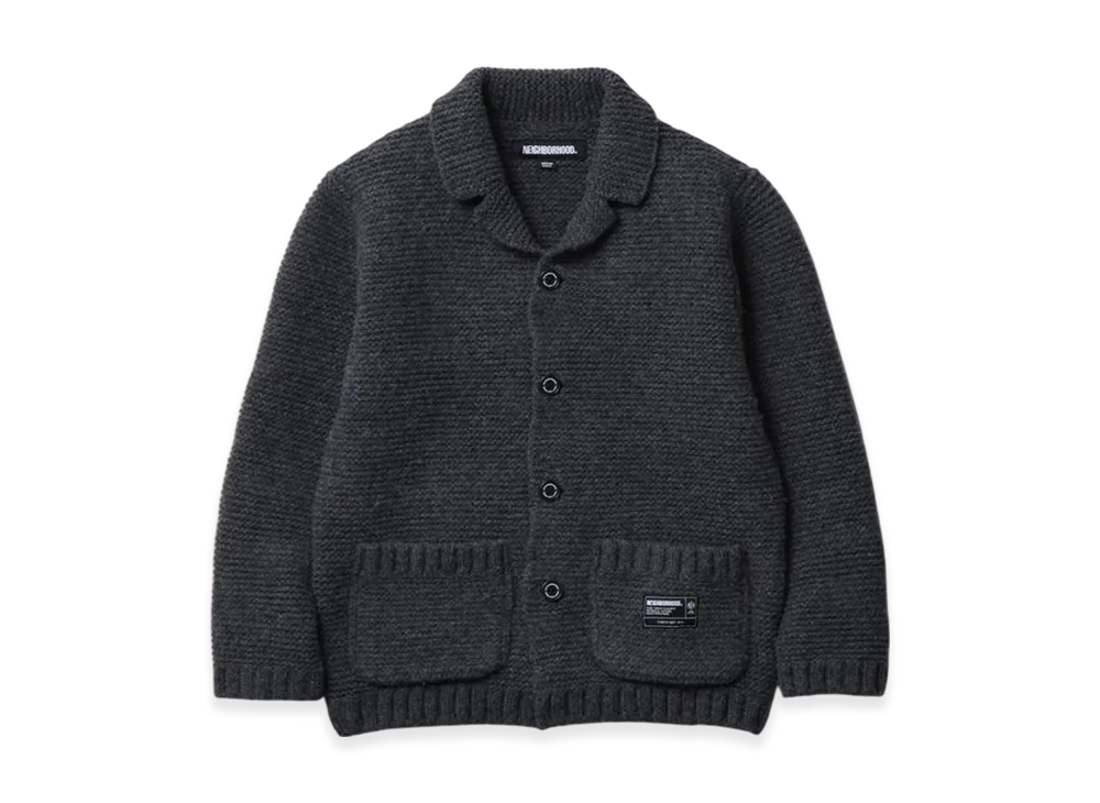 NEIGHBORHOOD Shetland Knit Jacket "Charcoal"