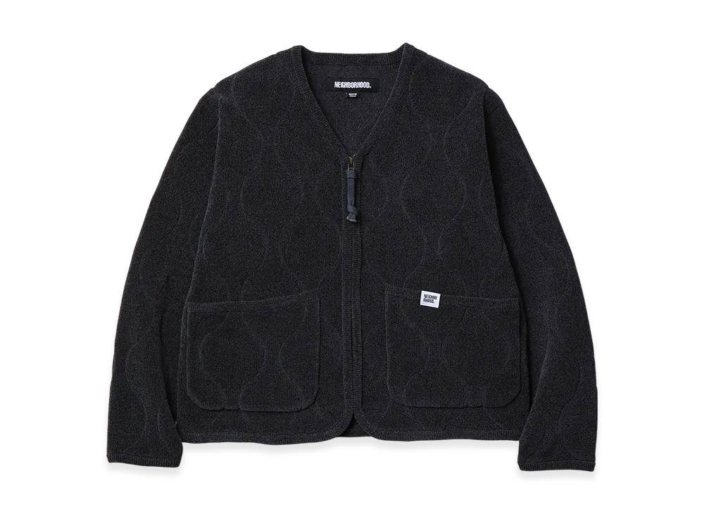 NEIGHBORHOOD Quilting Zip Cardigan "Charcoal"