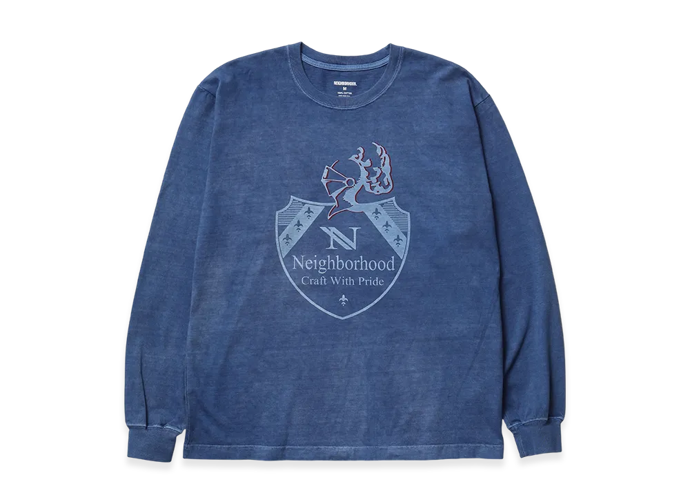 NEIGHBORHOOD NH. Tee LS-16 "Navy"