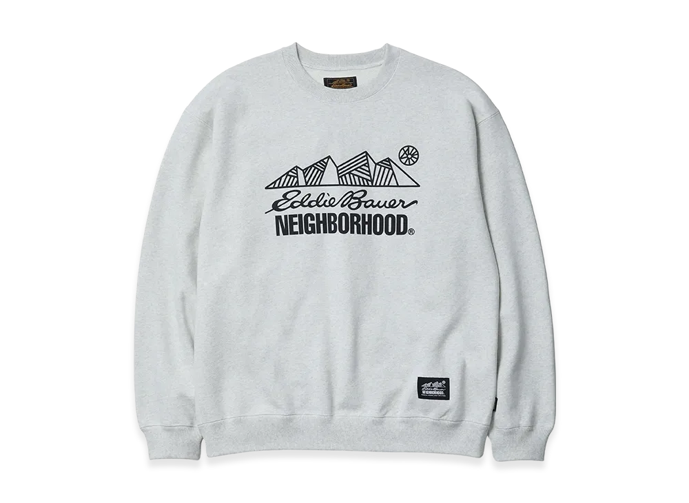 NEIGHBORHOOD x Eddie Bauer Classic Sweat Shirt LS "Oatmeal"