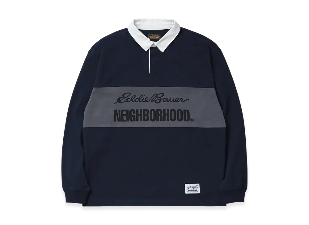 NEIGHBORHOOD x Eddie Bauer Rugby Shirt LS "Navy"