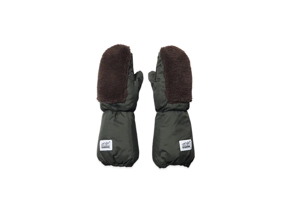 NEIGHBORHOOD x Eddie Bauer Down Mittens "Olive Drab"