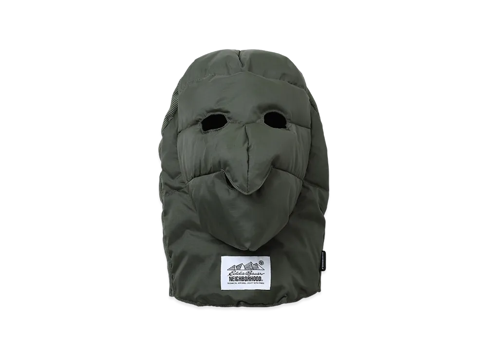 NEIGHBORHOOD x Eddie Bauer Down Face Mask "Olive Drab"