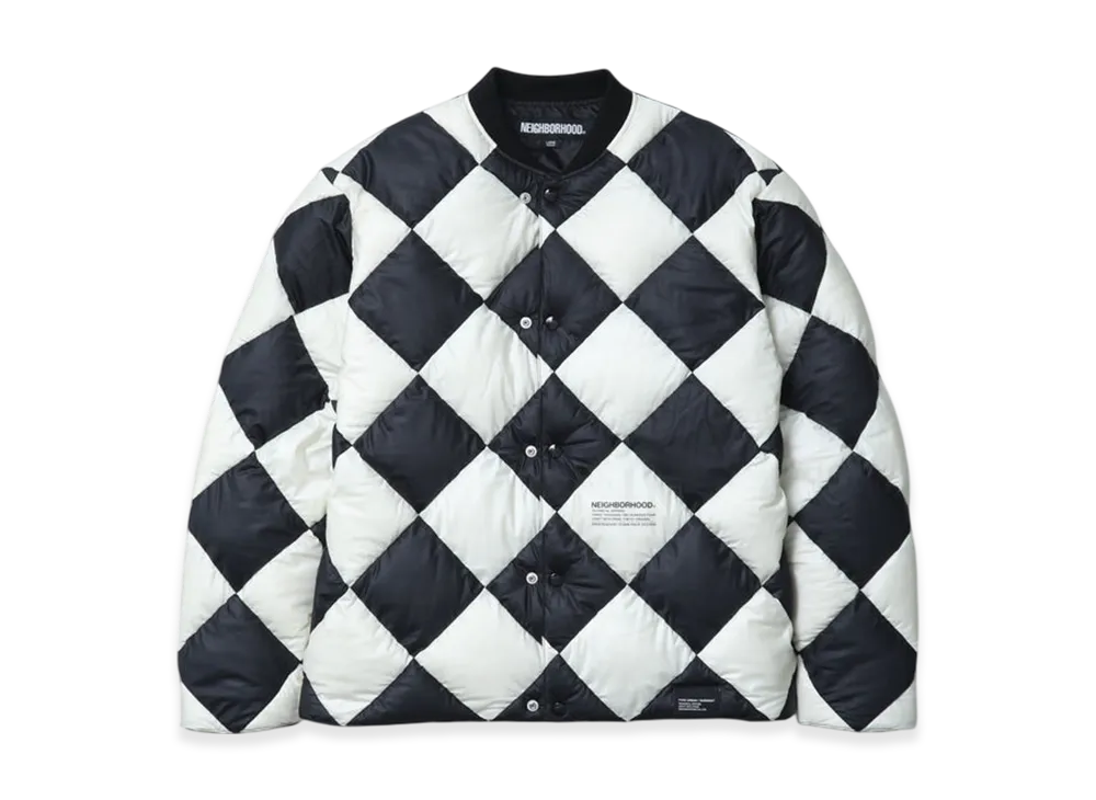 NEIGHBORHOOD Checker Down Jacket "White"