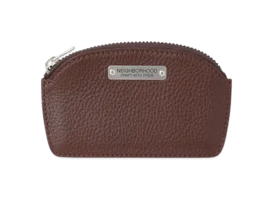 NEIGHBORHOOD Leather Coin Case "Brown"