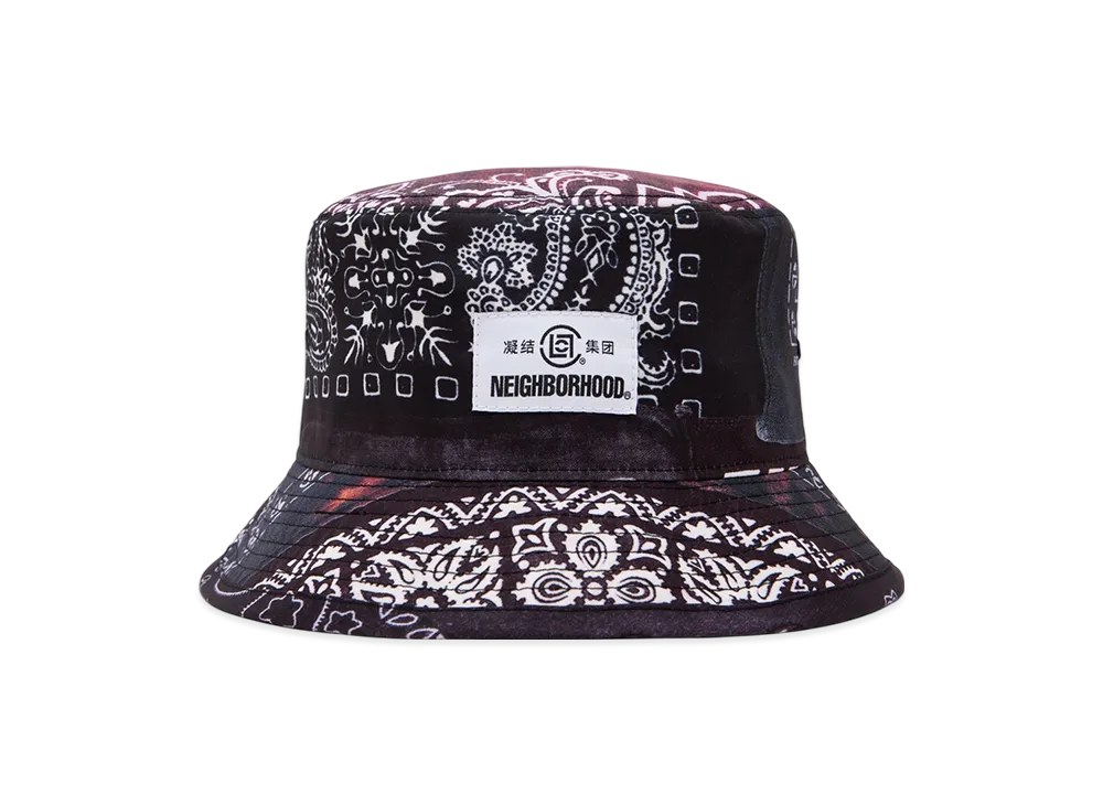 NEIGHBORHOOD x CLOT Bucket Hat "Black"