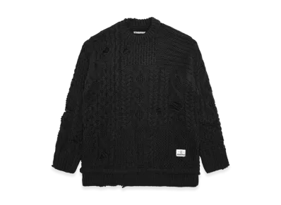 NEIGHBORHOOD x CLOT Patchwork Savage Sweater "Black"