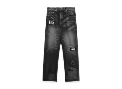NEIGHBORHOOD x CLOT Savage Denim Deep Basic Pants "Black"