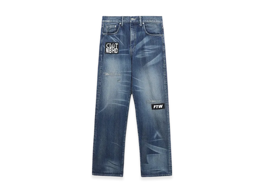 NEIGHBORHOOD x CLOT Savage Denim Deep Basic Pants "Indigo"