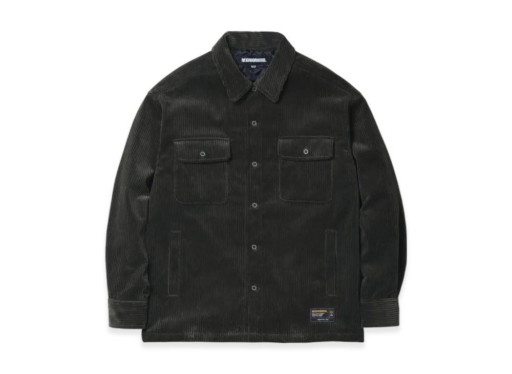 NEIGHBORHOOD Corduroy CPO Shirt LS "Olive Drab"