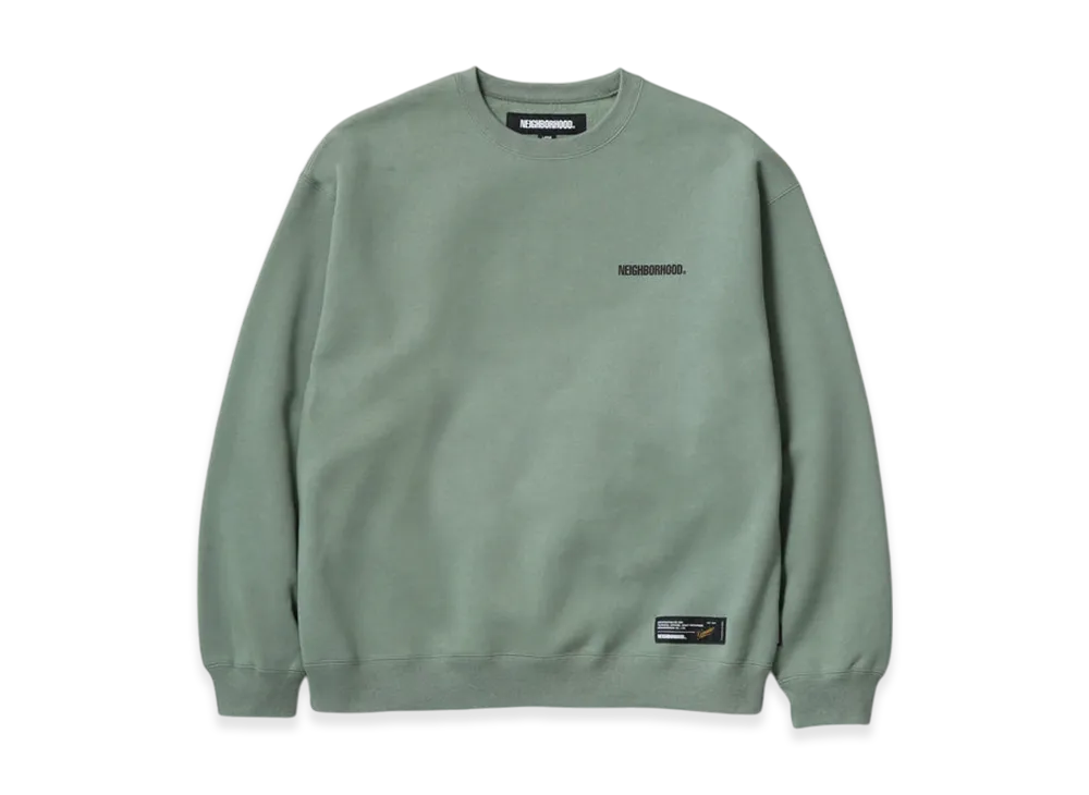 NEIGHBORHOOD Plain Sweat Crewneck LS "Green"