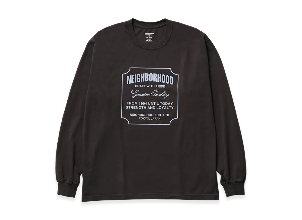 NEIGHBORHOOD NH . TEE LS-8 "Brown"