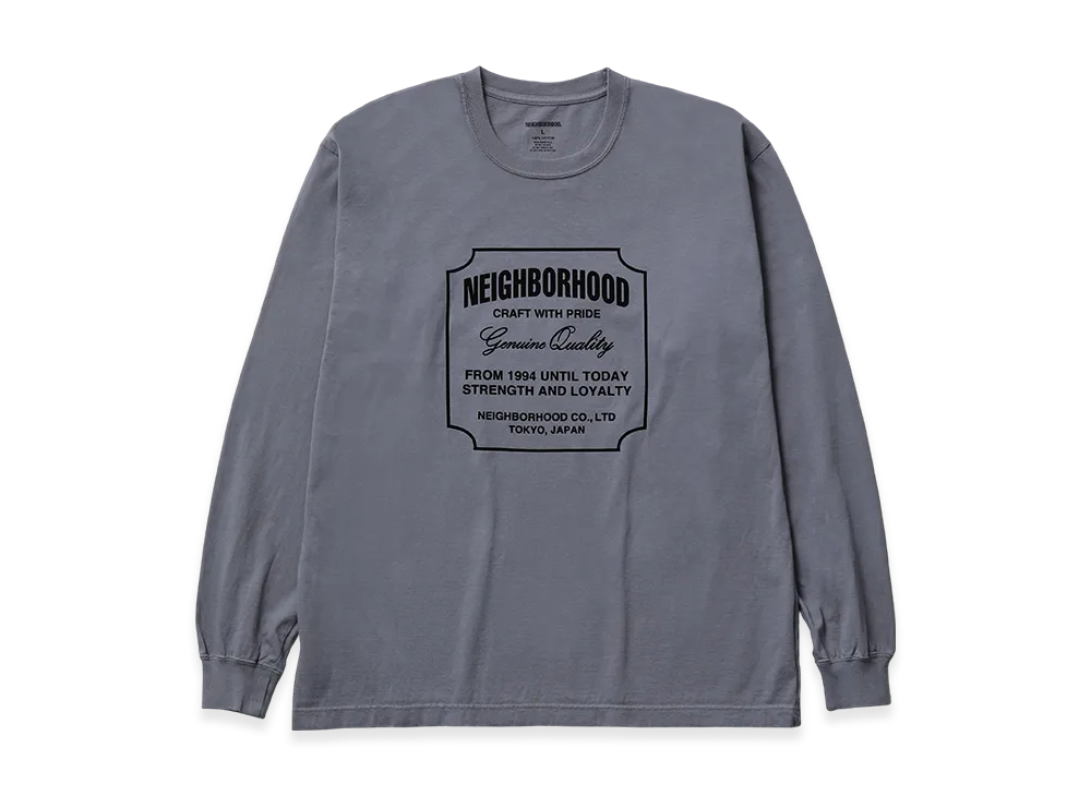 NEIGHBORHOOD NH . TEE LS-8 "Gray"