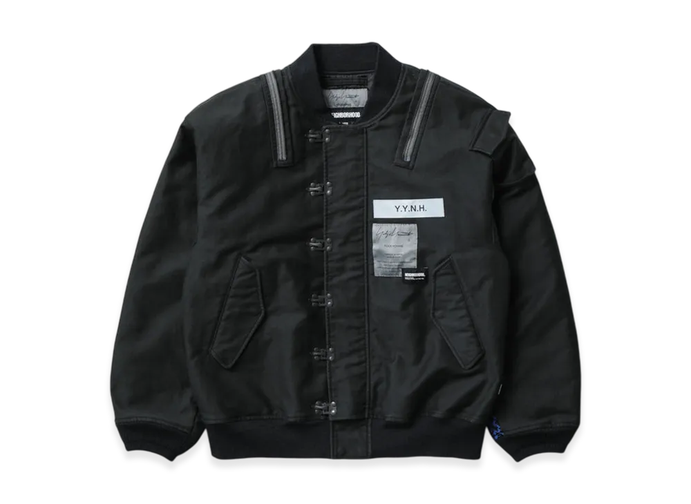 NEIGHBORHOOD x Yohji Yamamoto POUR HOMME A-1 Deck Jacket Mod "Black"