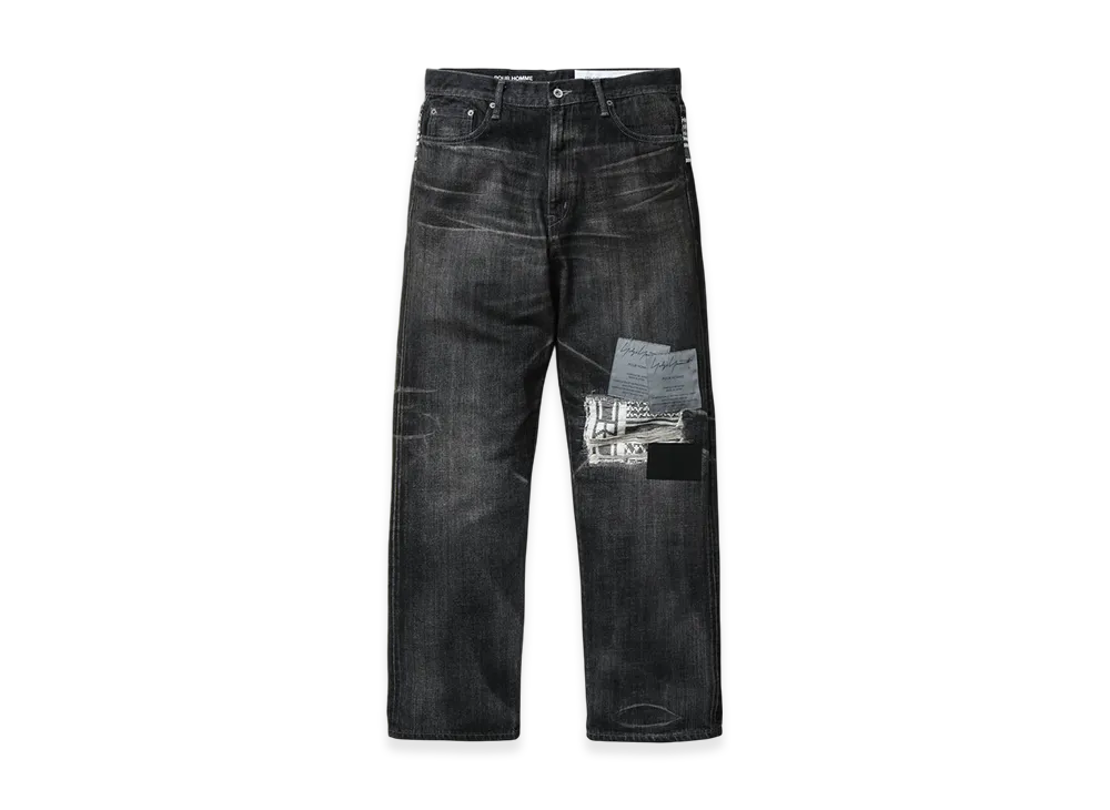 NEIGHBORHOOD x Yohji Yamamoto POUR HOMME Savage Denim DP Basic Pants "Black"