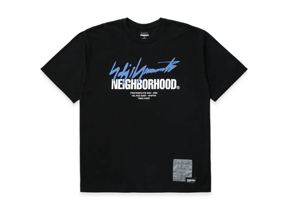 NEIGHBORHOOD x Yohji Yamamoto POUR HOMME Tee SS-2 "Black"
