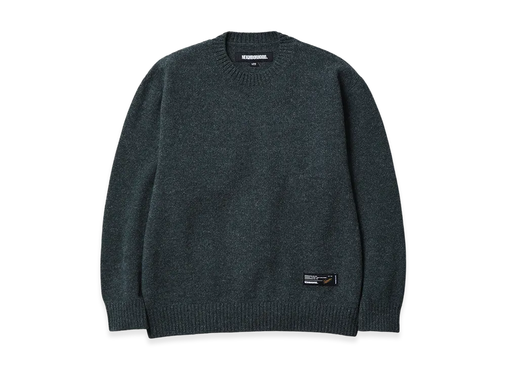 NEIGHBORHOOD Plain Crewneck Sweater "Green"