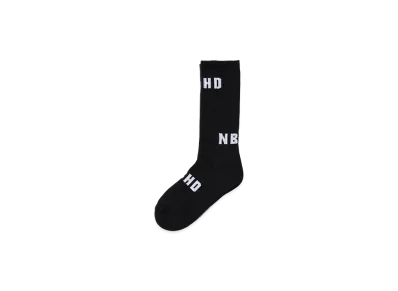 NEIGHBORHOOD Scatter Logo Socks "Black"