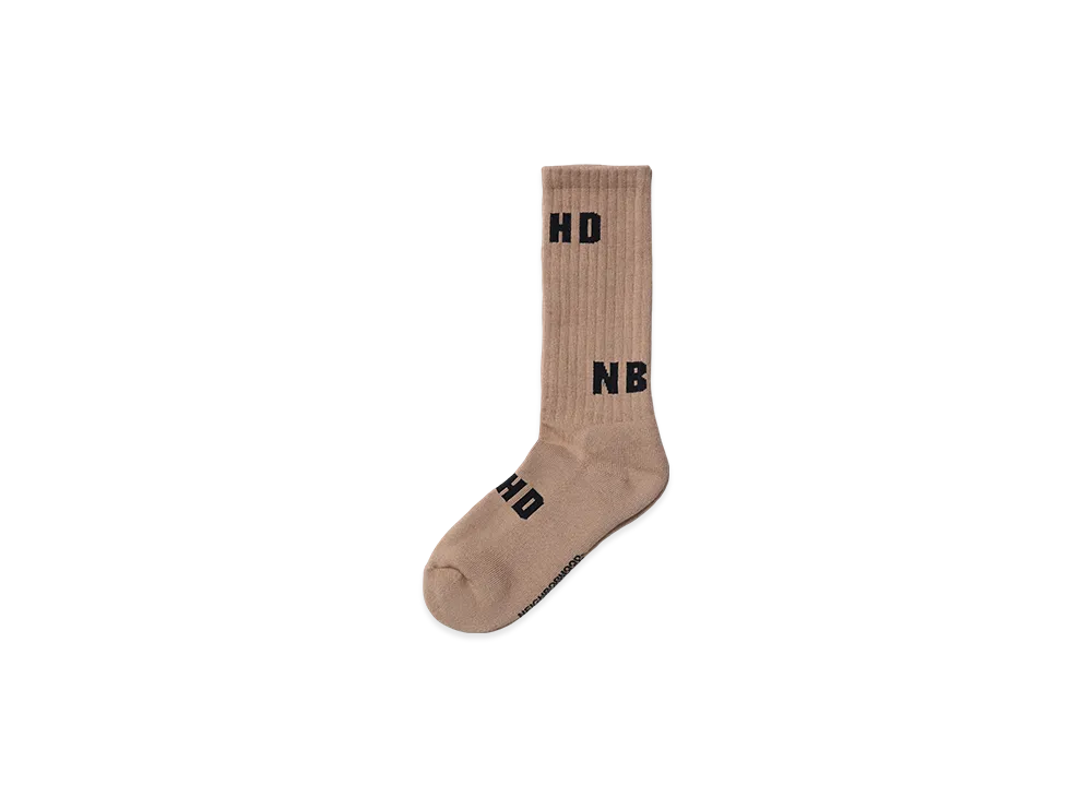 NEIGHBORHOOD Scatter Logo Socks "Khaki"