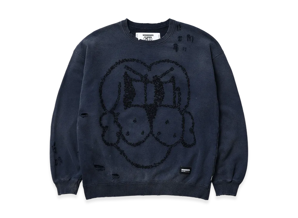 NEIGHBORHOOD x CHITO Savage Sweat Shirt LS "Black"