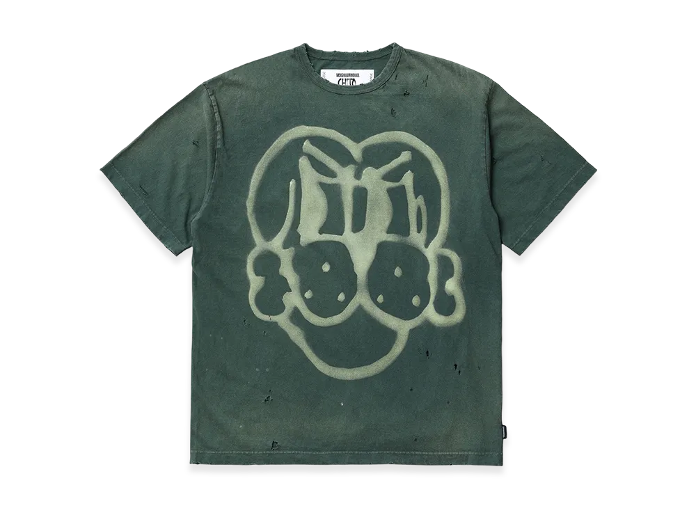 NEIGHBORHOOD x CHITO Savage Crewneck SS "Olive Drab"