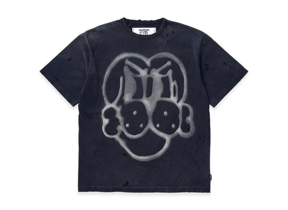 NEIGHBORHOOD x CHITO Savage Crewneck SS "Black"