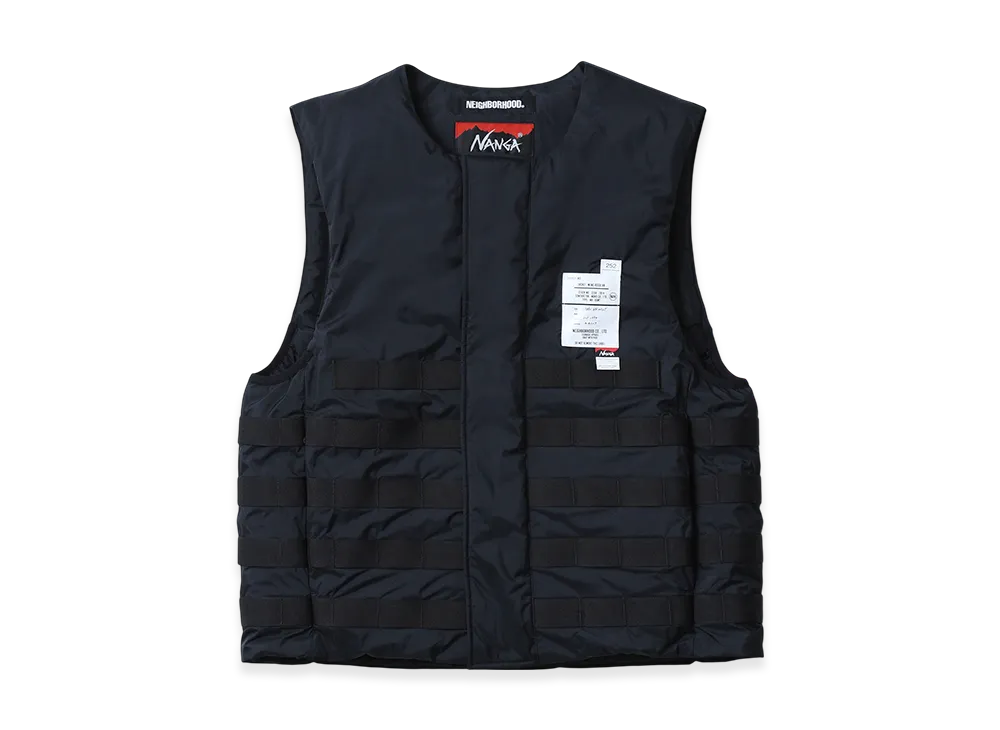 NEIGHBORHOOD x NANGA Tactical Down Vest "Black"