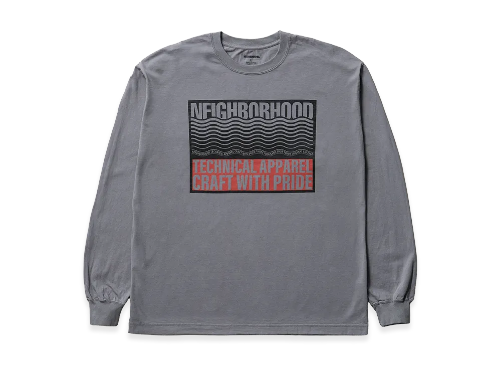 NEIGHBORHOOD NH 252 Spot . Tee LS-1 "Gray"