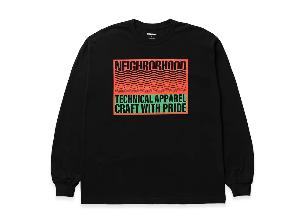 NEIGHBORHOOD NH 252 Spot . Tee LS-1 "Black"