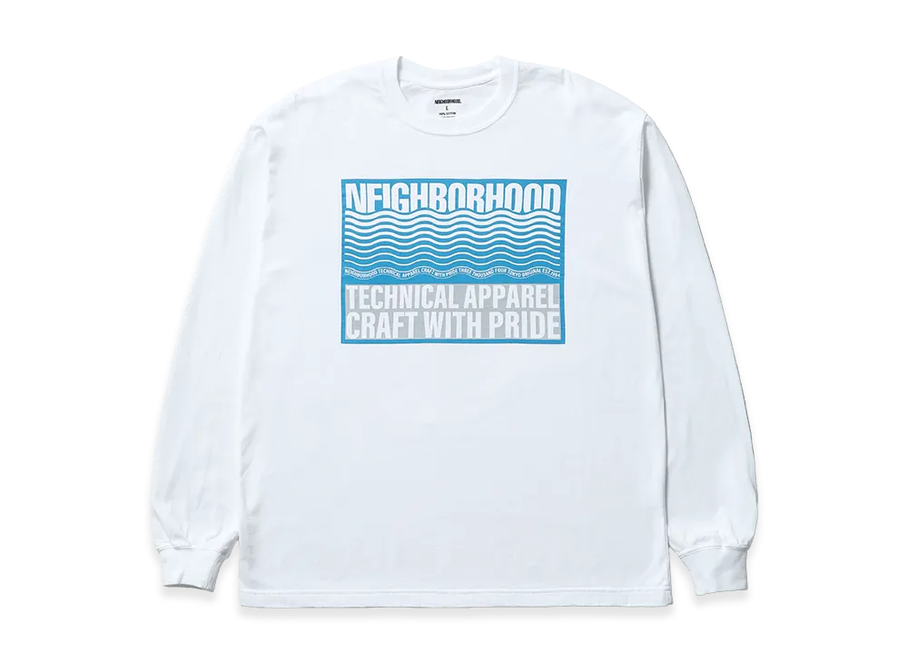 NEIGHBORHOOD NH 252 Spot . Tee LS-1 "White"
