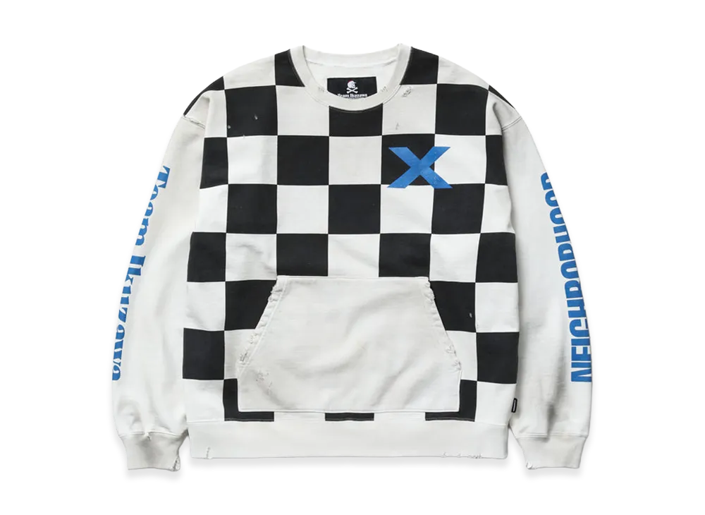 NEIGHBORHOOD x Team Ikuzawa Savage Sweat Shirt LS "Black/White"