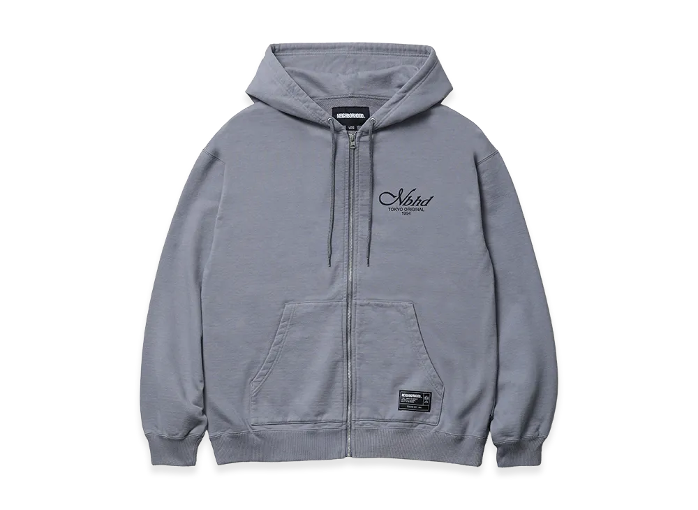 NEIGHBORHOOD Staple Sweat Zip Hoodie LS "Gray"