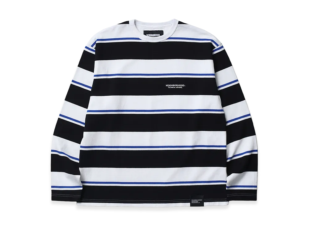 NEIGHBORHOOD Border Crew Neck LS "White"