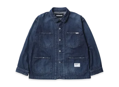 NEIGHBORHOOD Washed Denim Coverall Jacket "Indigo"