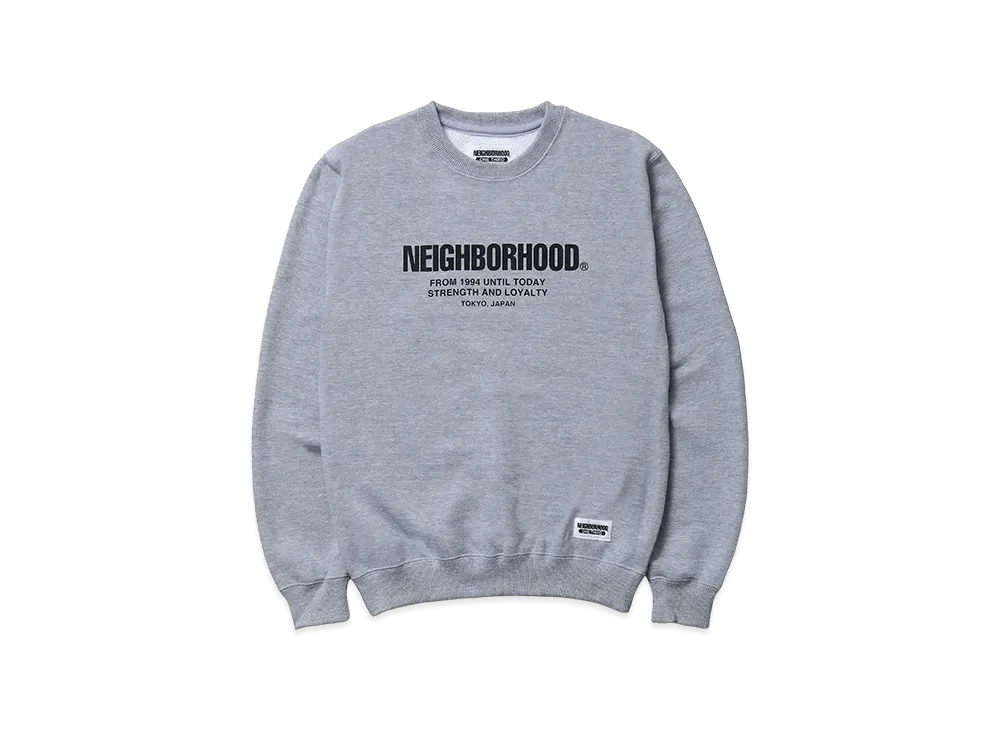 NEIGHBORHOOD Kids OT Sweat Shirt LS "Gray"