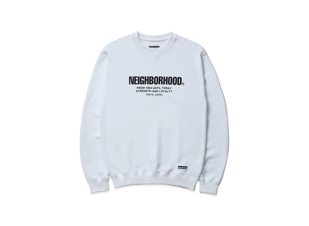 NEIGHBORHOOD Kids OT Sweat Shirt LS "White"
