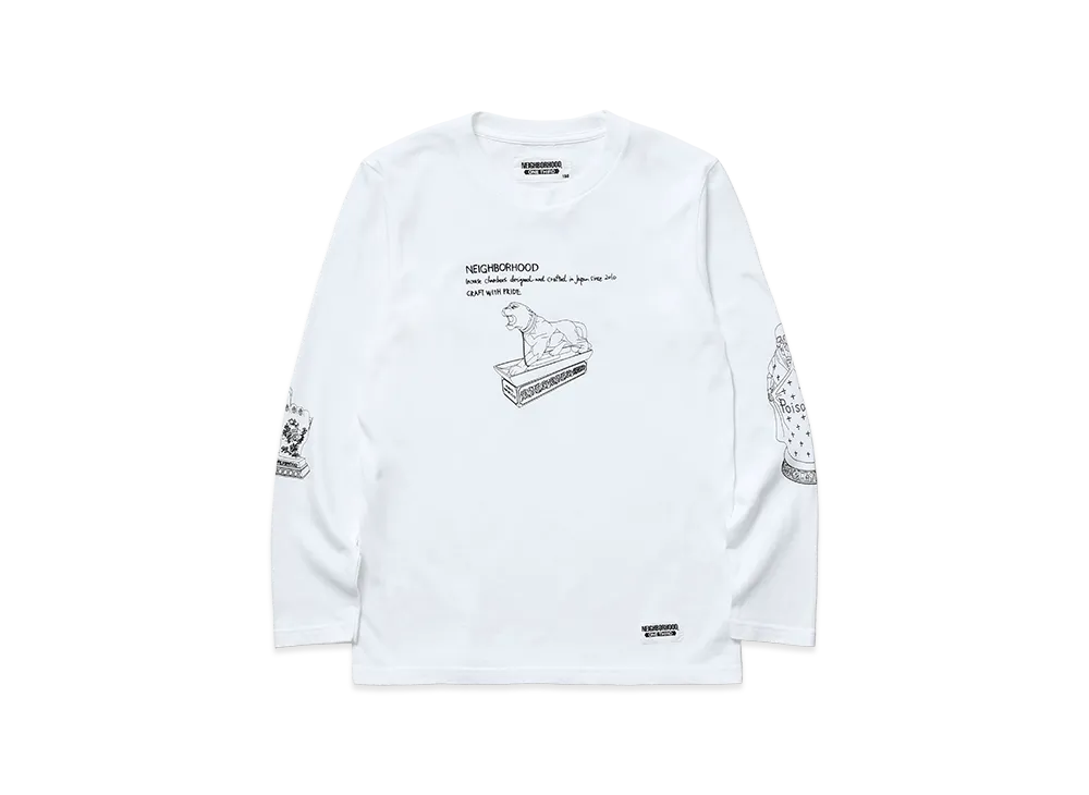 NEIGHBORHOOD Kids OT Tee LS-4 "White"