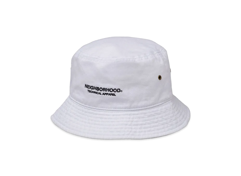 NEIGHBORHOOD Kids OT Bucket Hat "White"